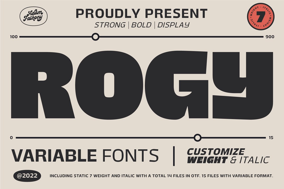 Rogy Variable Font