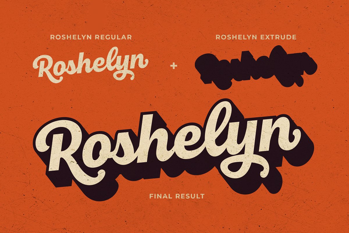Roshelyn Typeface Font Free Download