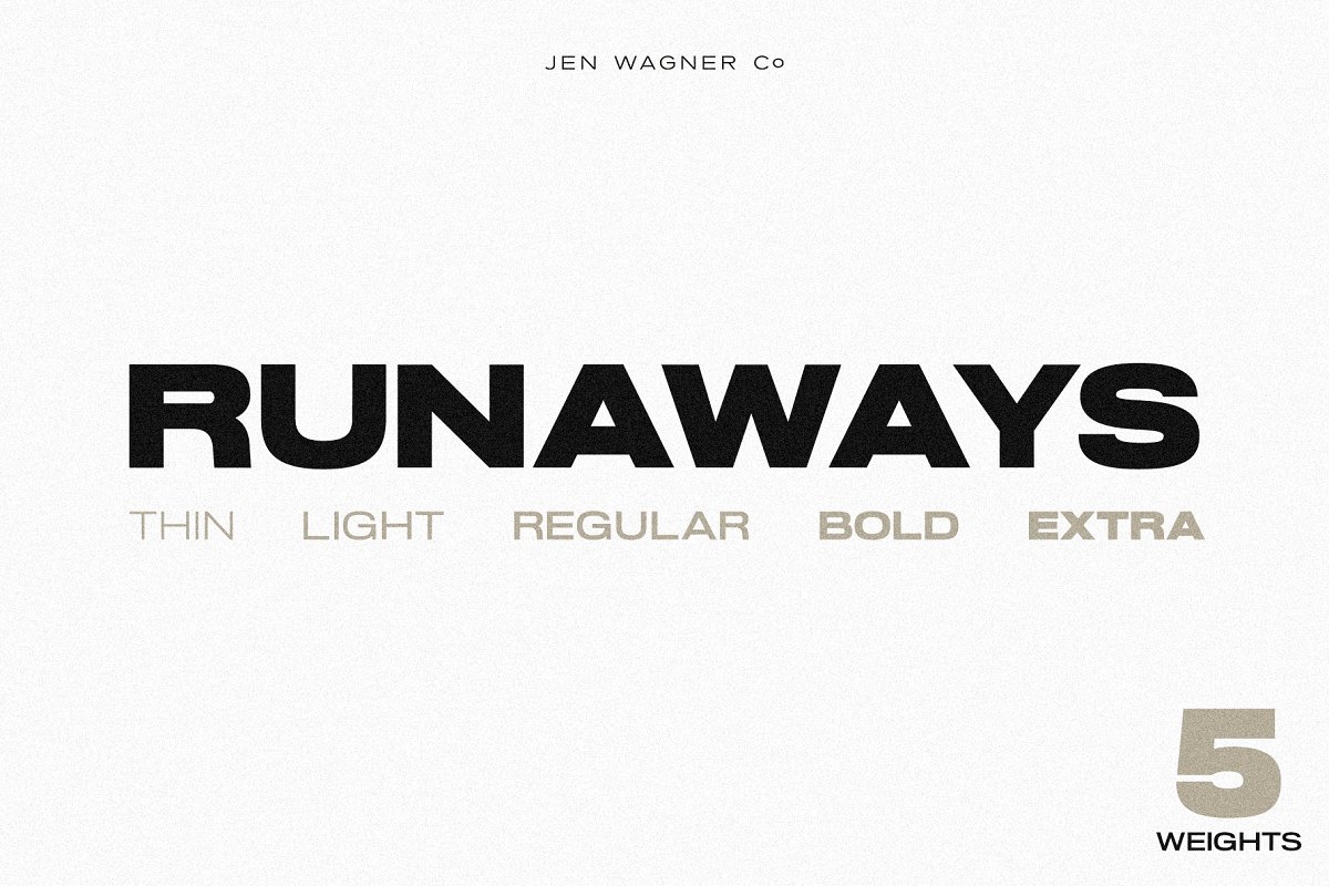 Runaways | A Powerful, Bold Sans Font Free Download