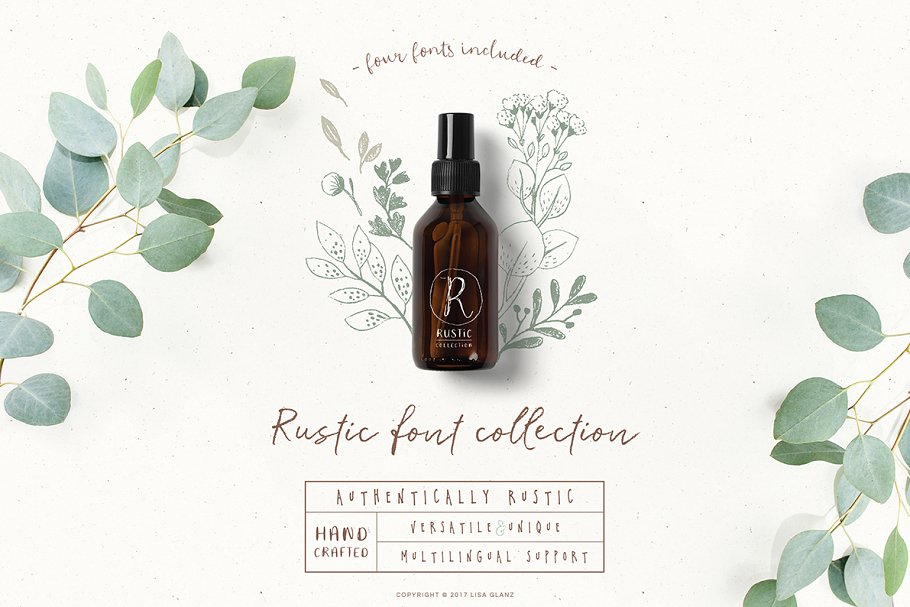 Rustic Resource Collection volume Font