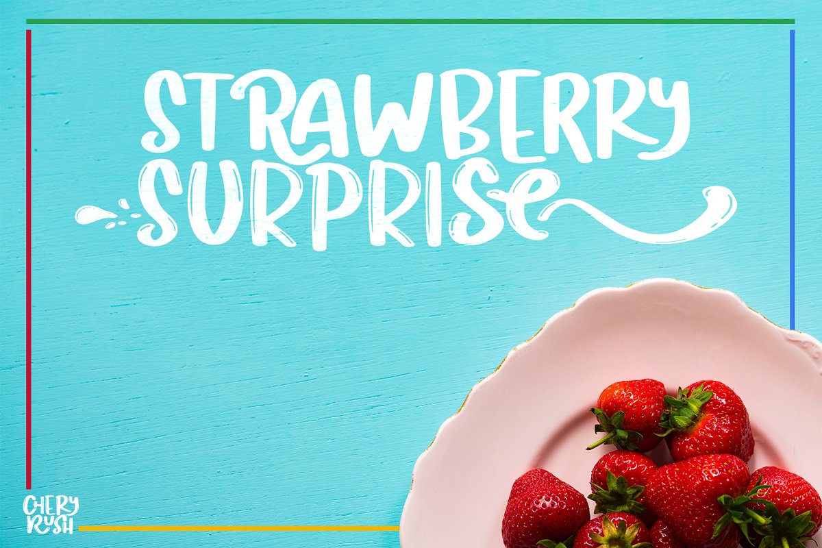 CHERY RUSH fun display Font