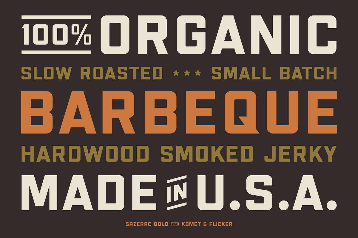 SAZERAC Bold Font Free Download