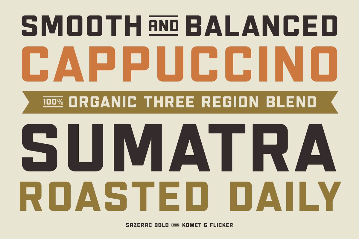 SAZERAC Bold Font Free Download