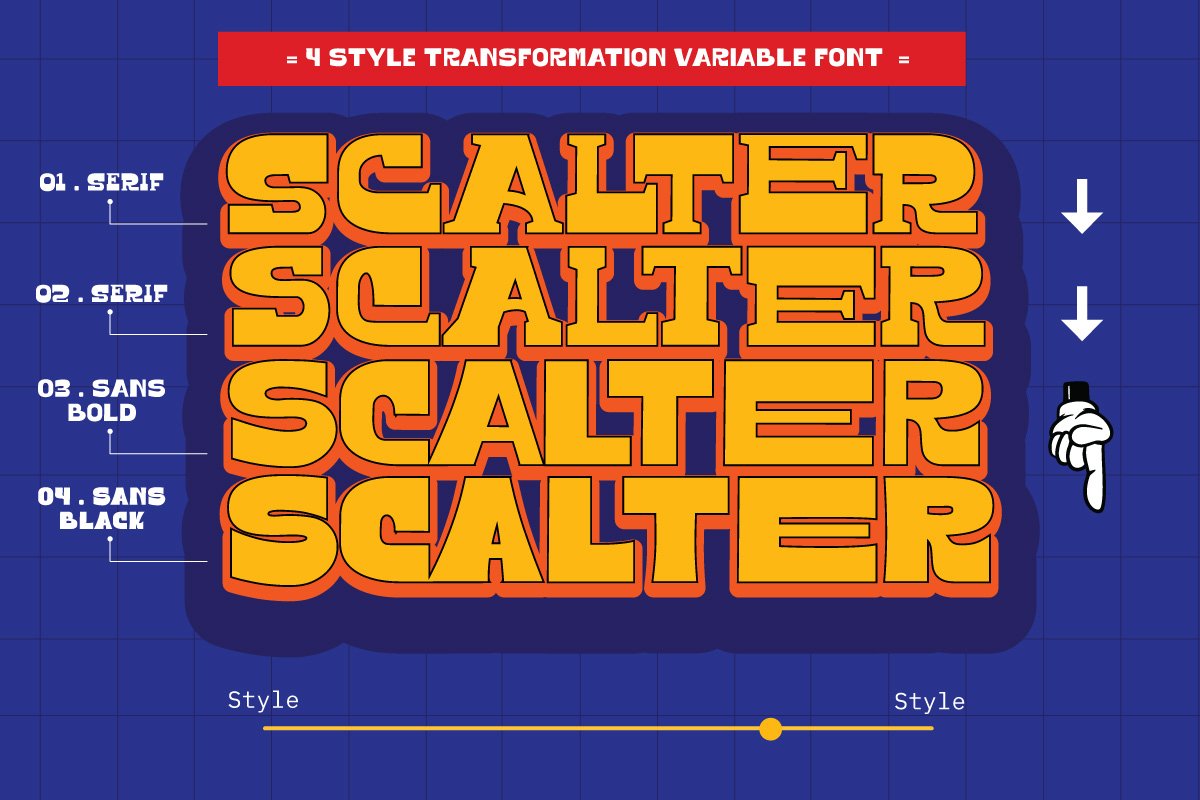 SCALTER Pack Family Font