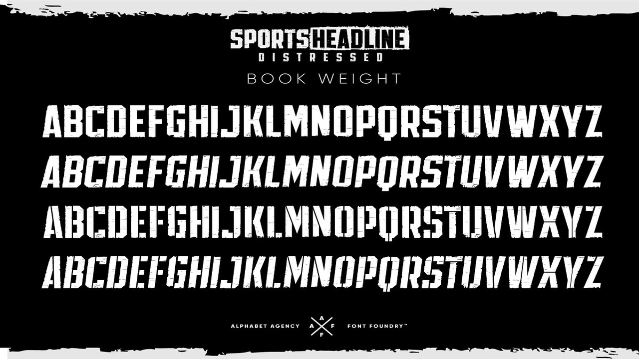 SPORTS HEADLINE DISTRESSED BUNDLE Font