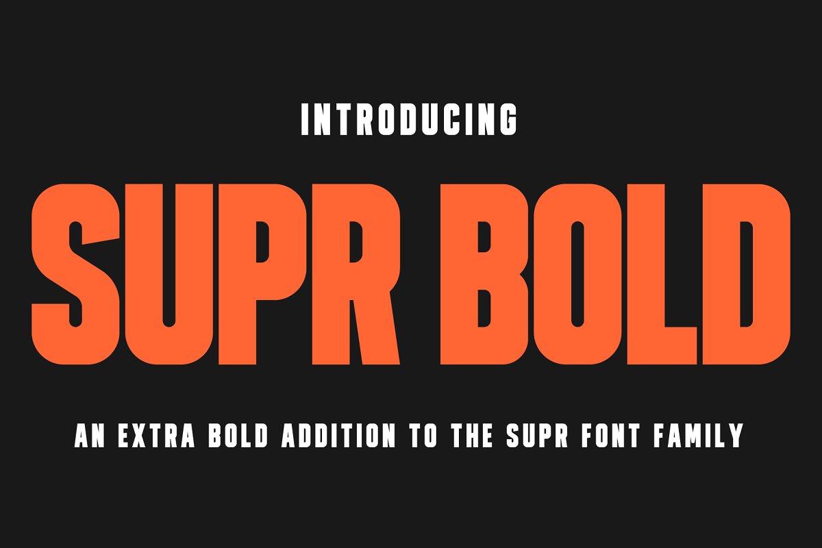 SUPR   Bold Condensed Display Font Free Download