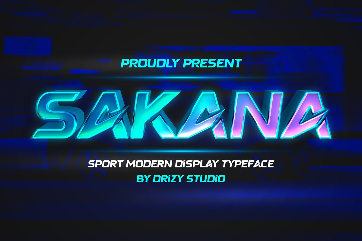 Sakana   Futuristic Font Free Download