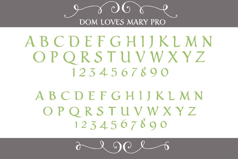 Dom Loves Mary Total Design Font
