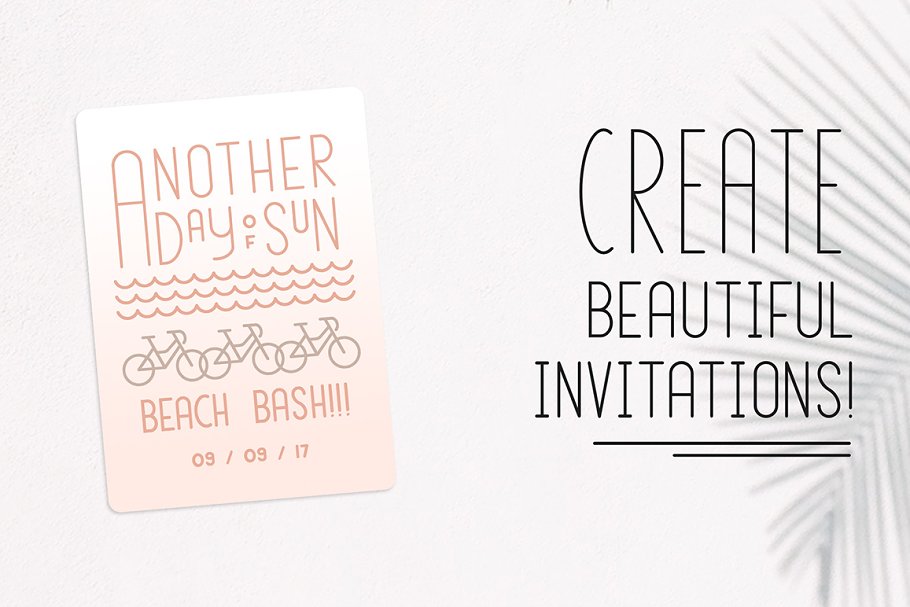 San Diego Beach Set Font