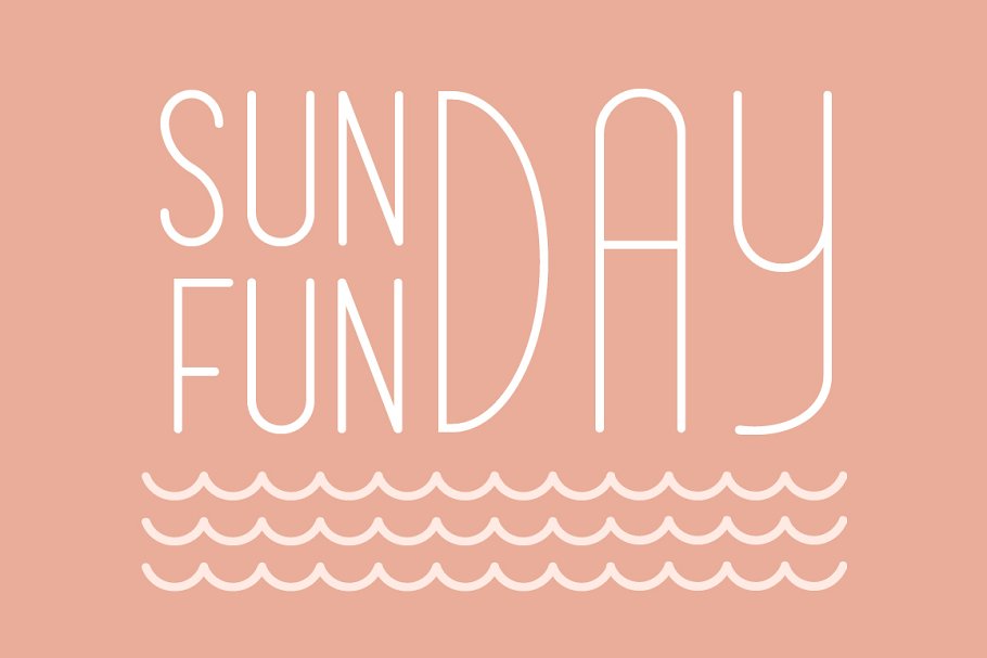 San Diego Beach Set Font