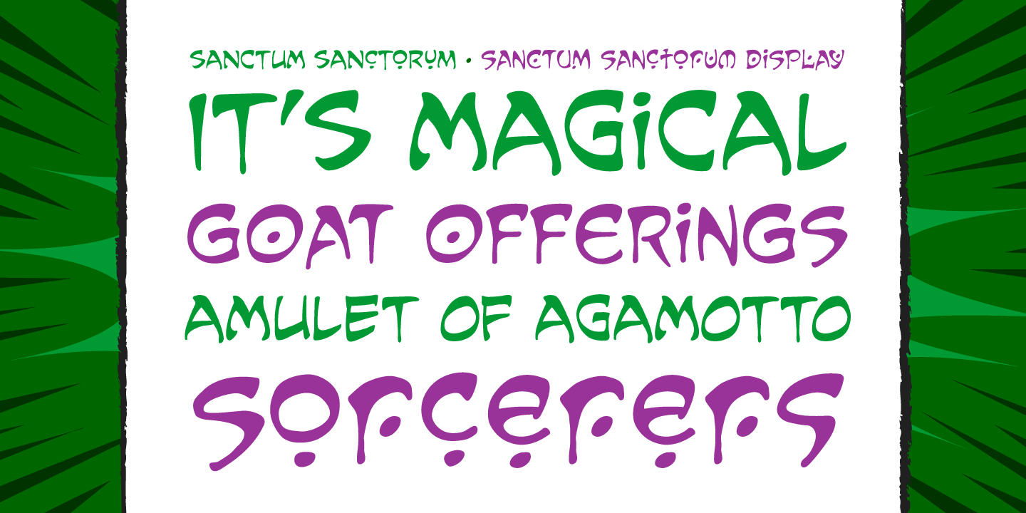 Sanctum Sanctorum Font