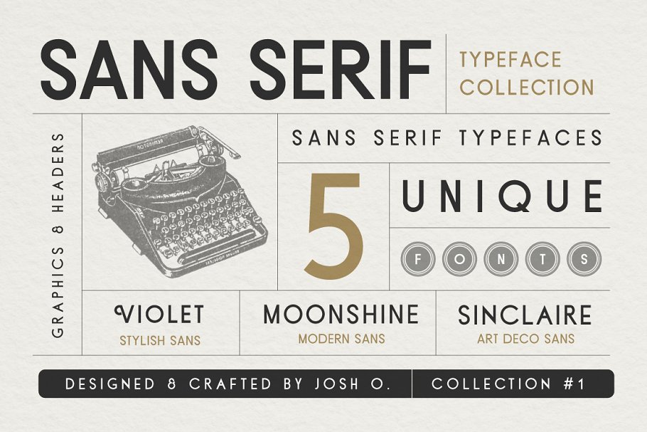 Sans Serif Typeface Collection Font