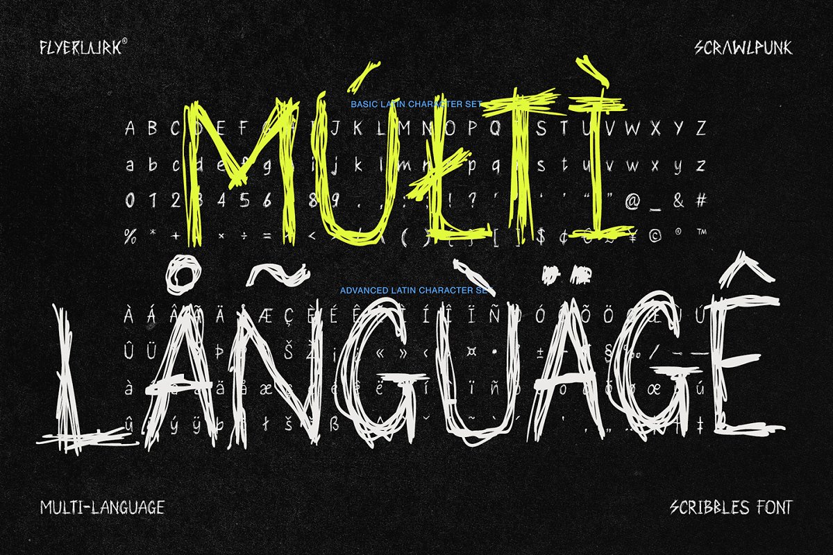 Scrawlpunk   Scribbles Font Free Download