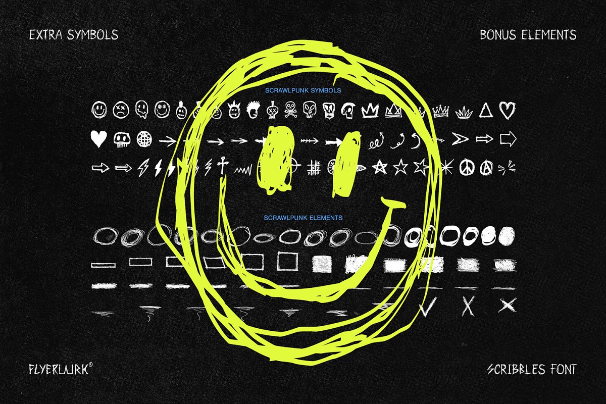 Scrawlpunk   Scribbles Font Free Download