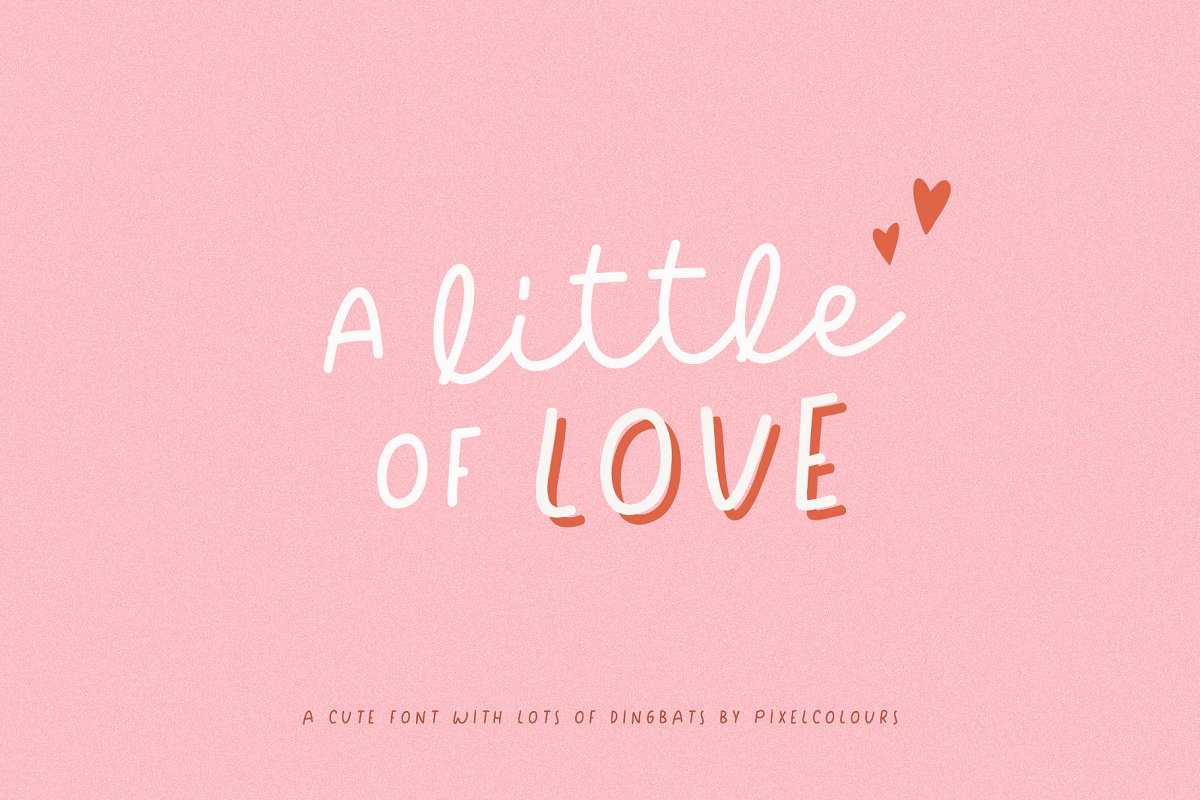 Script Font Duo A little of Love Free Download