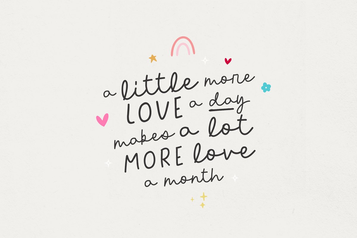 Script Font Duo A little of Love Free Download