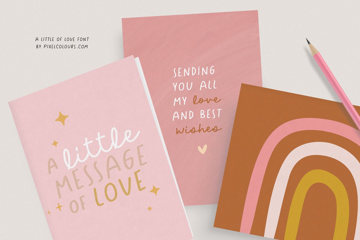 Script Font Duo A little of Love Free Download