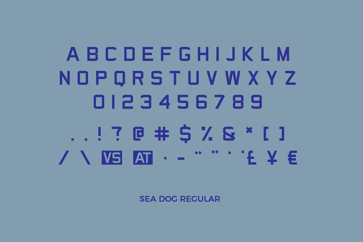 Sea Dog Bundle | Sports Display Font Free Download