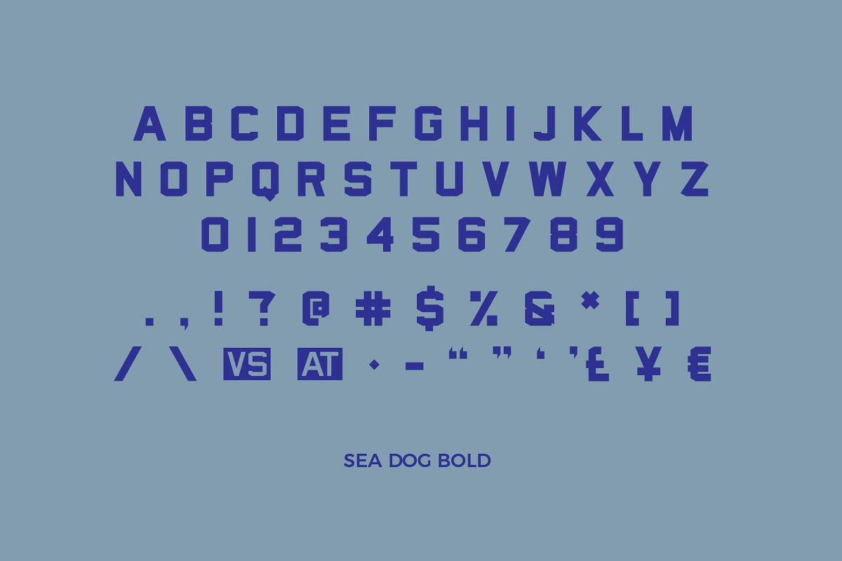 Sea Dog Bundle | Sports Display Font Free Download
