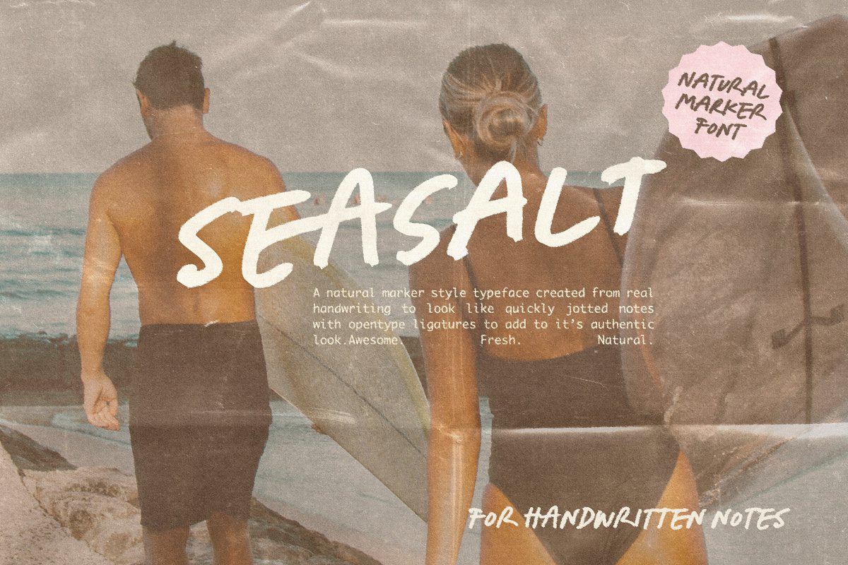 Seasalt Casual Marker typeface Font Free Download