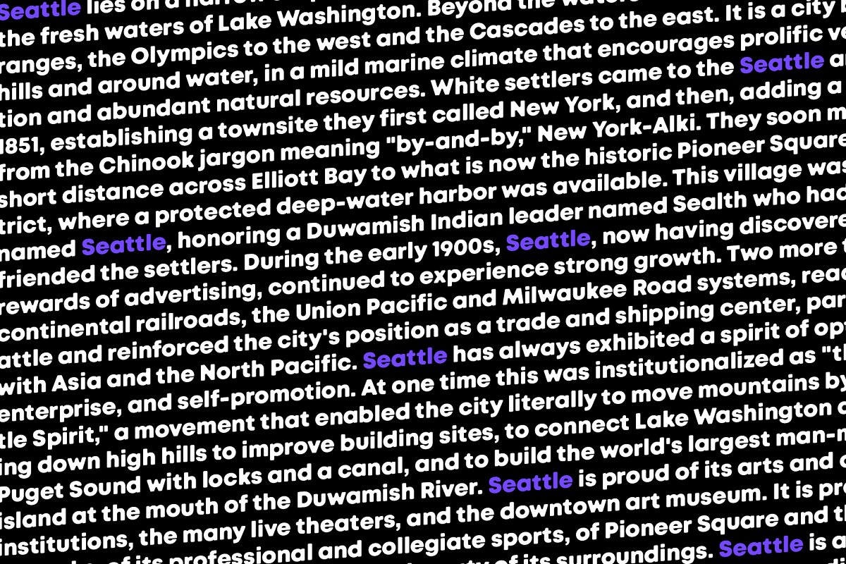 Seattle sans Elegant sans serif Font