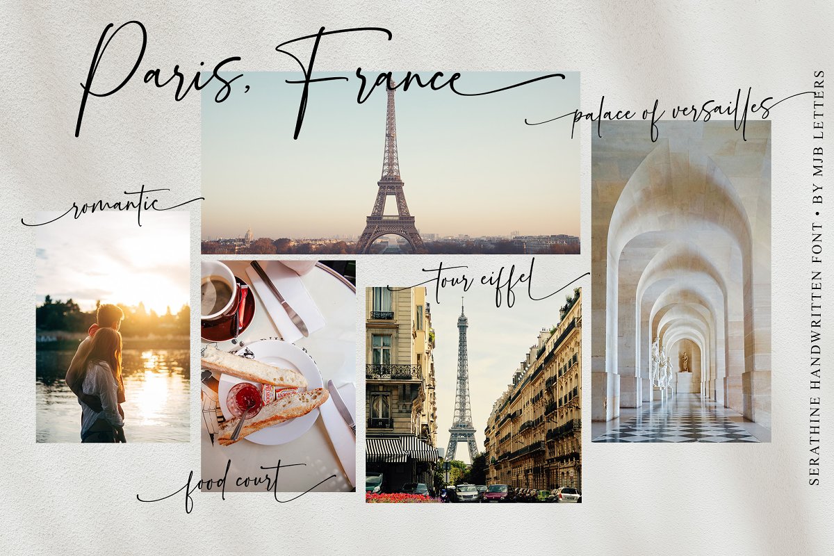 Serathine Handwritten Font