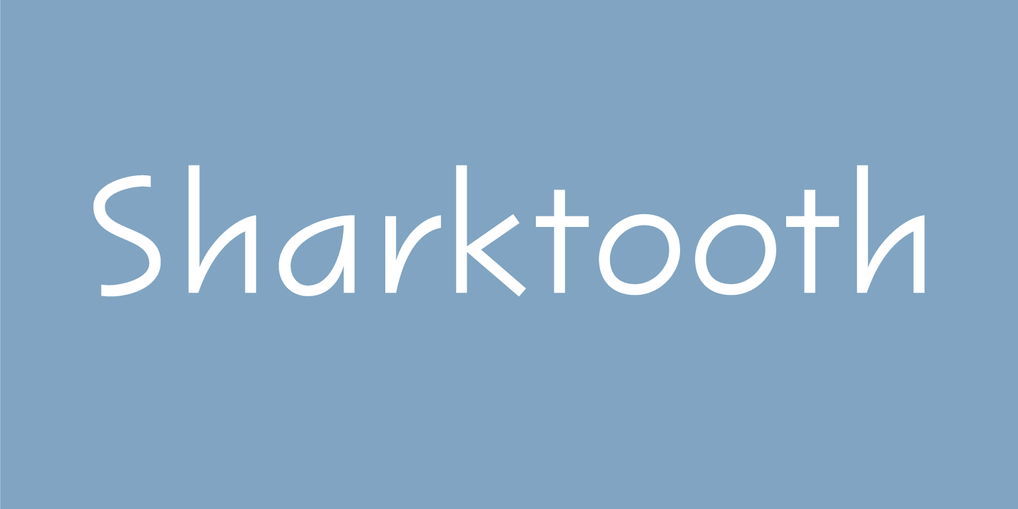 Sharktooth Font