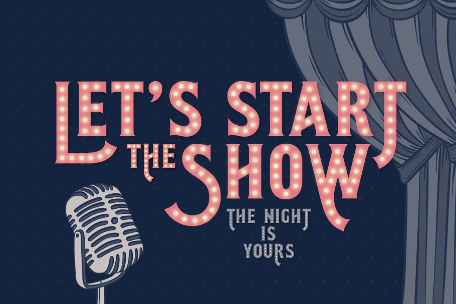 Shining Night bonus Font