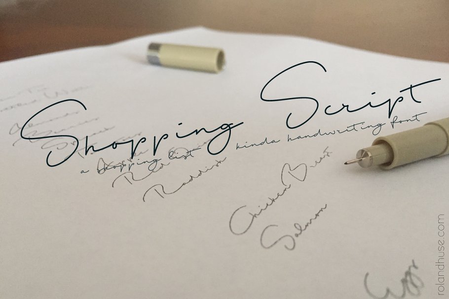 Shopping Script Font