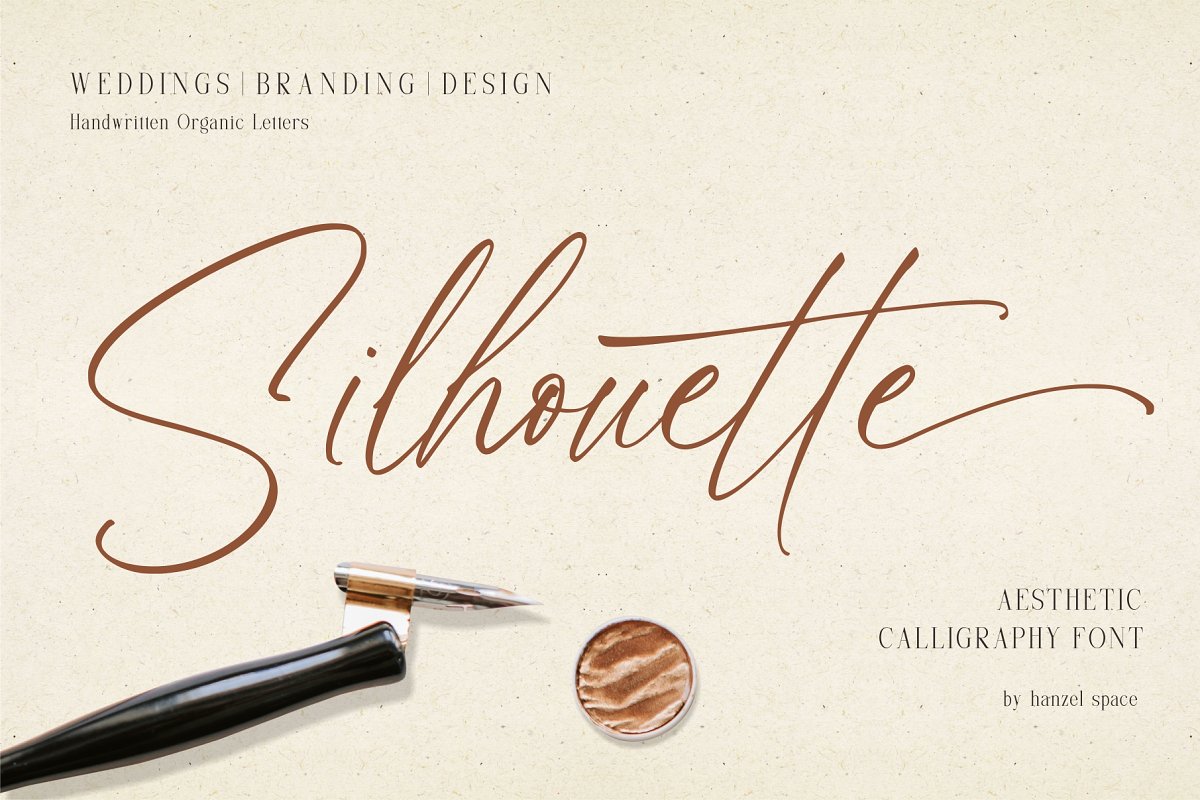 Silhouette   Aesthetic Calligraphy Font Free Download