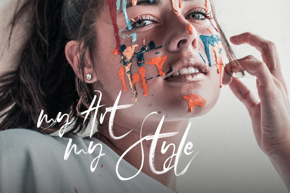 SkyLove SVG Watercolor Font Free Download