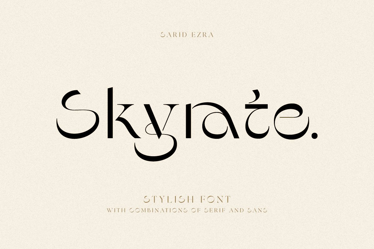 Skyrate Stylish Font Free Download