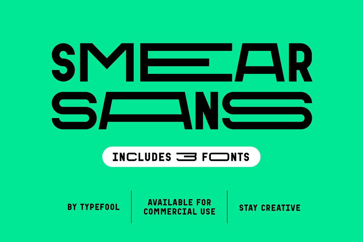 Smear Sans   Stretch font Free Download
