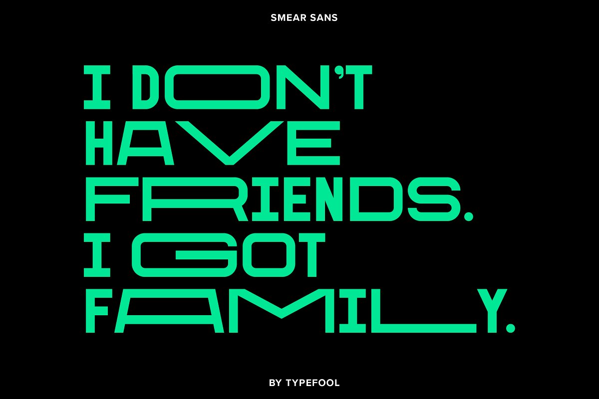 Smear Sans   Stretch font Free Download