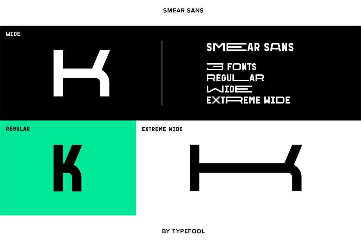 Smear Sans   Stretch font Free Download