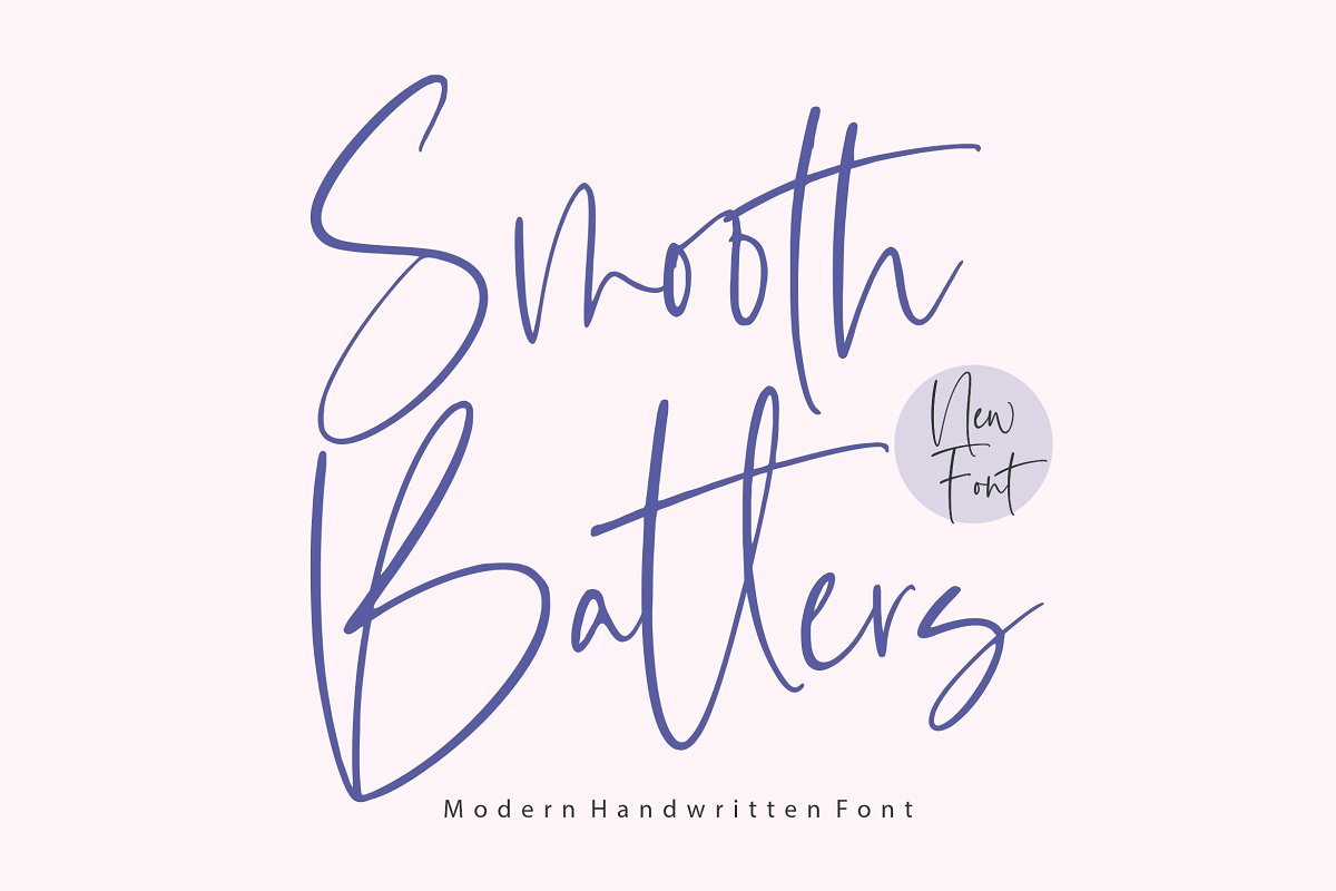 Smooth Batters Handwritten Font Family Free Download Smooth Batters Handwritten Font