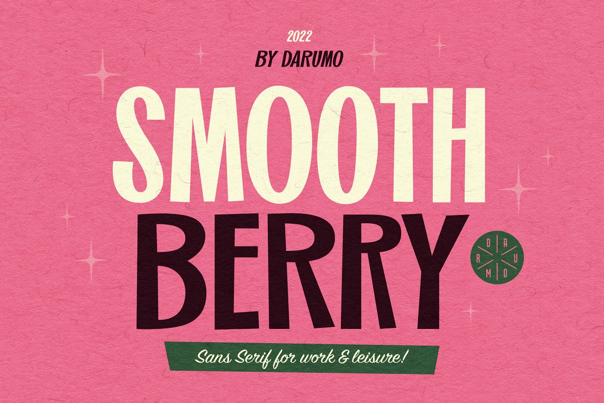 SmoothBerry | Playful Retro Font Free Download