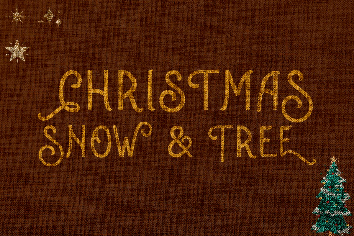 Snow Lits Christmas Holiday Display Font Free Download