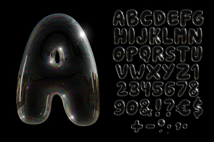 Soap Bubbles Font