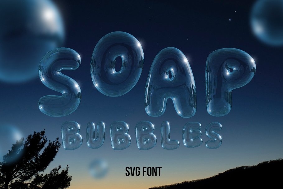 Soap Bubbles Font