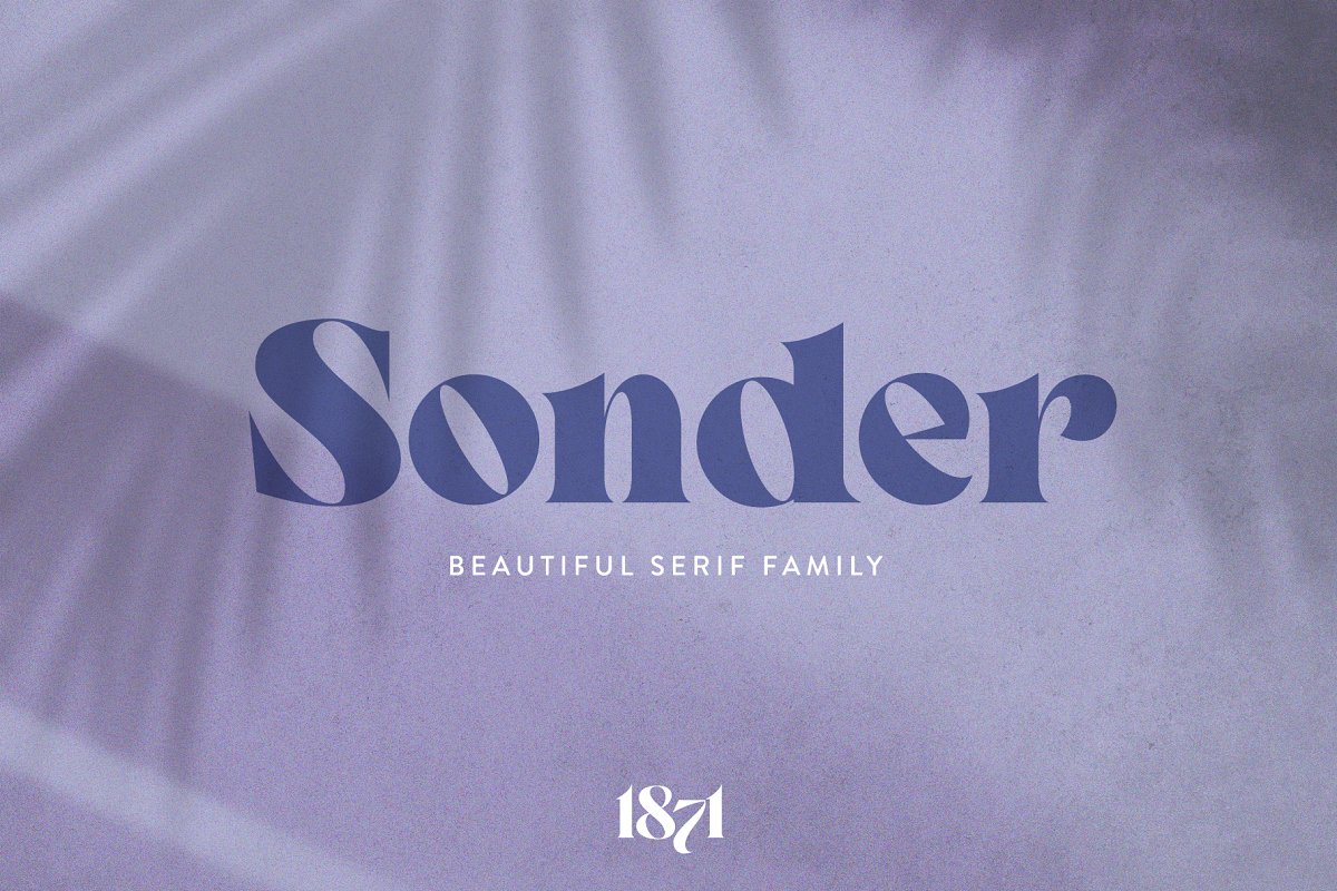 Sonder   Beautiful Serif Typeface Font Free Download