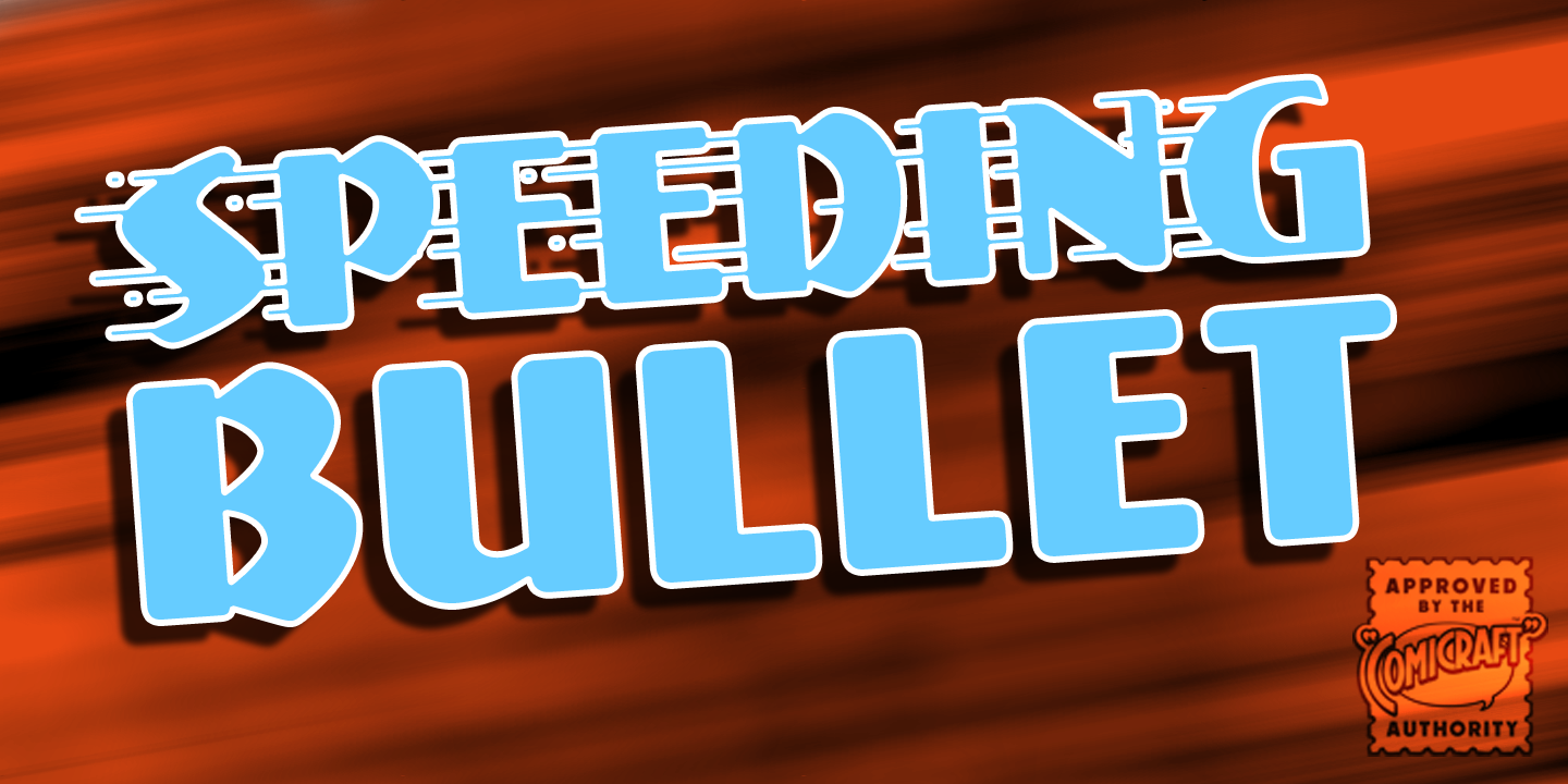 Speeding Bullet Font
