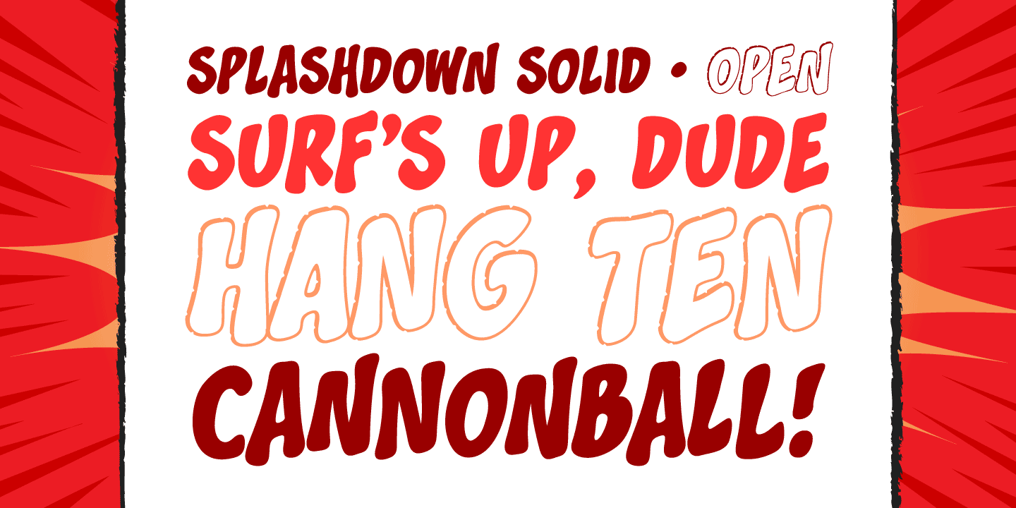 Splashdown Font Family Free Download Splashdown Font
