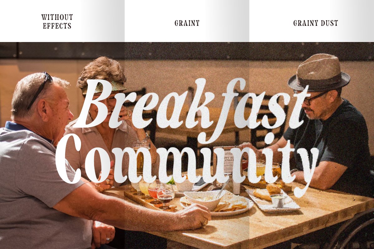 Stage Memory Grainy PSD Effects Font