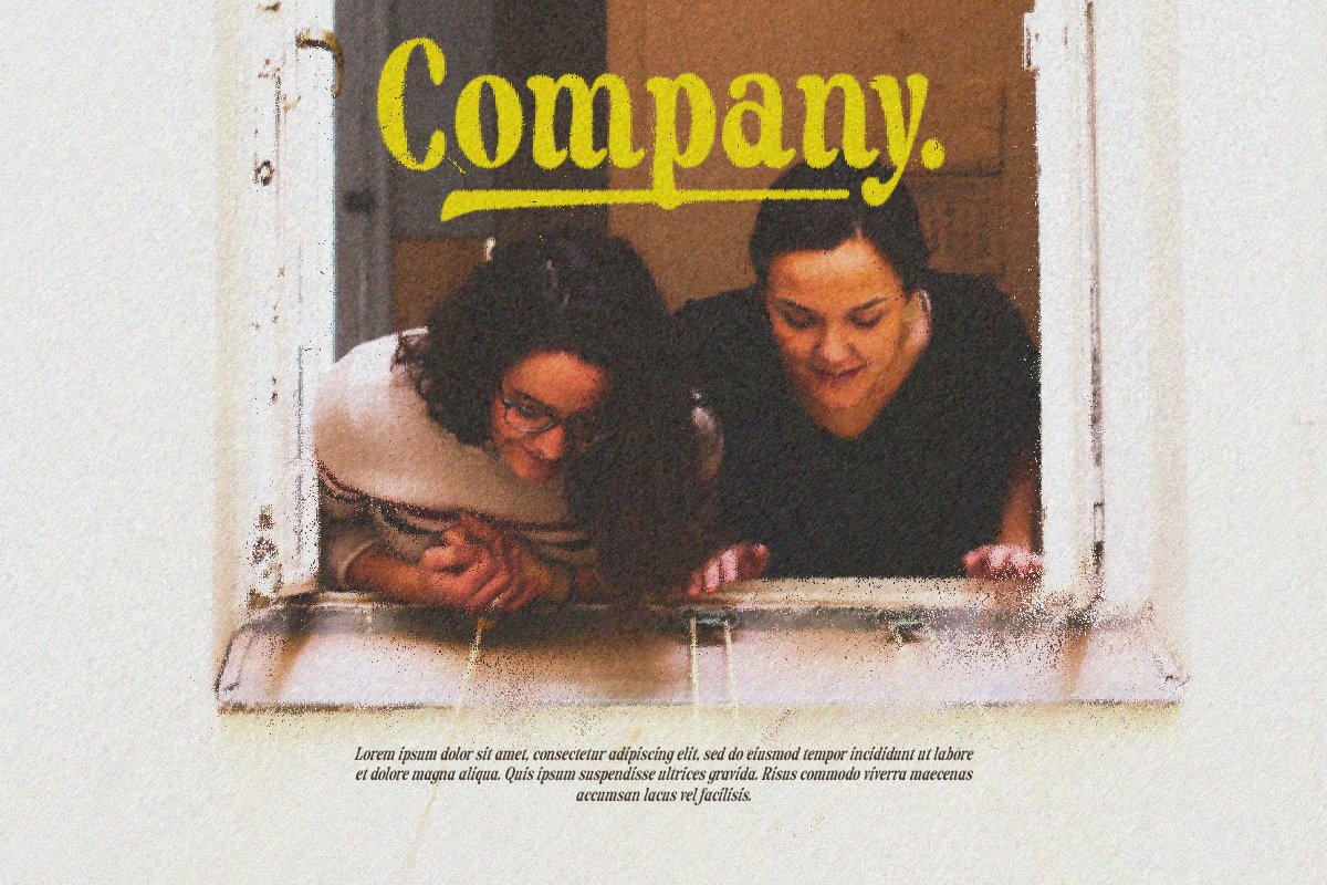 Stage Memory Grainy PSD Effects Font