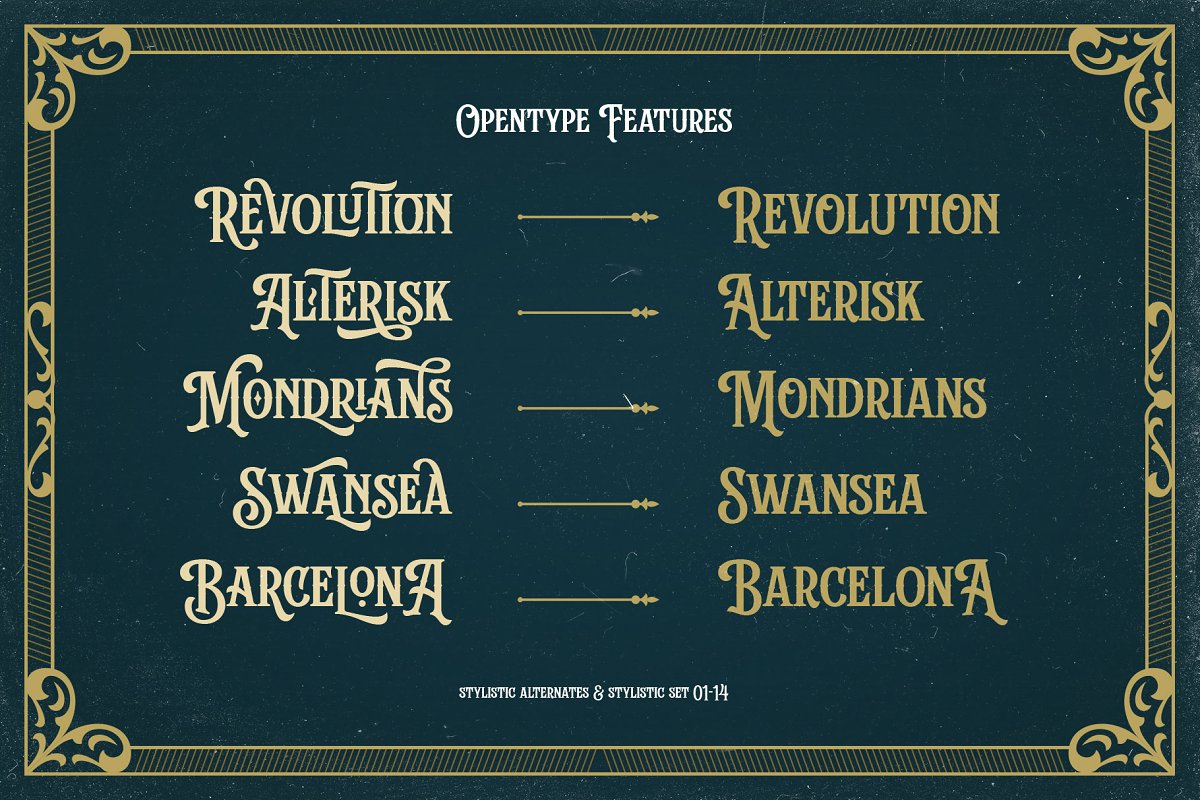 Stanford Breath With Extras Font