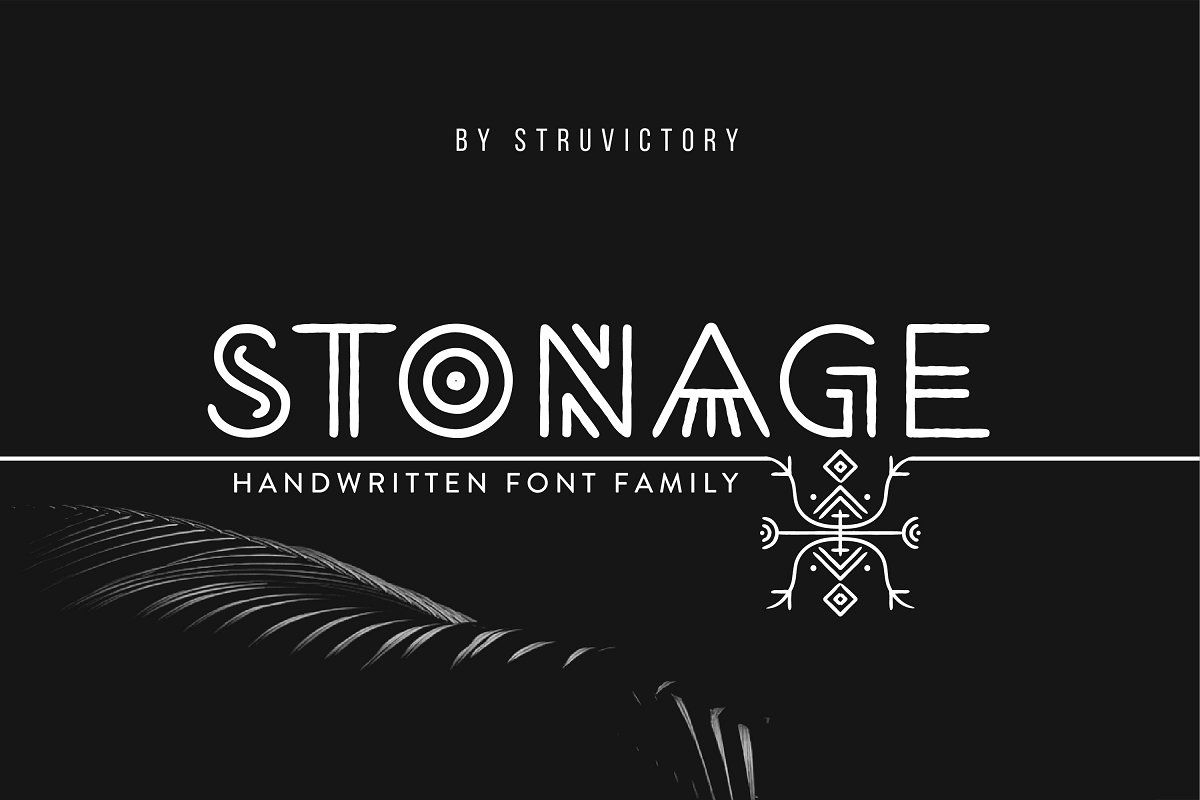 Stonage Handwritten Family Font