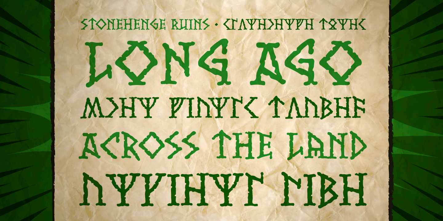 Stonehenge Font