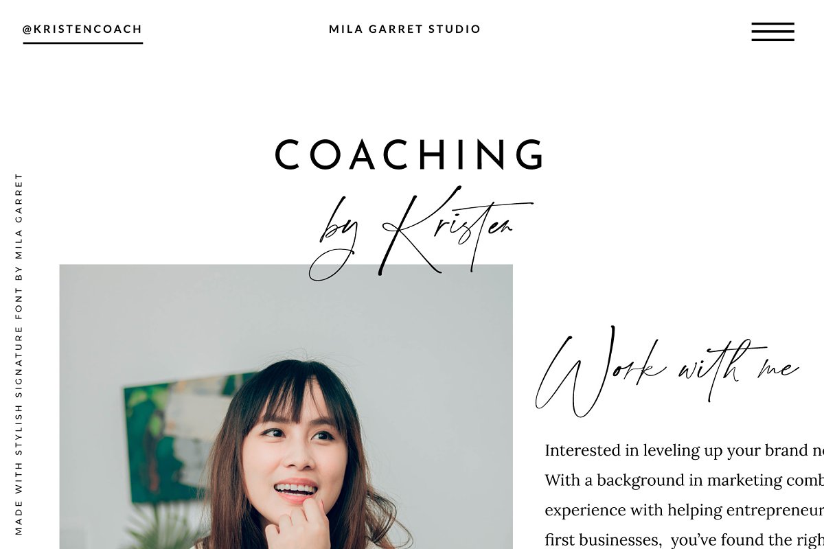 Stylish Signature Handwritten Script Font