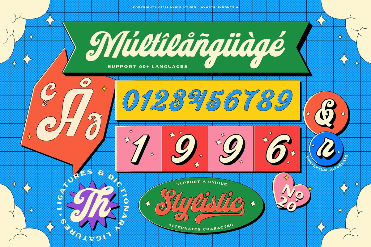 Sundries Bold Script with Extruded Font